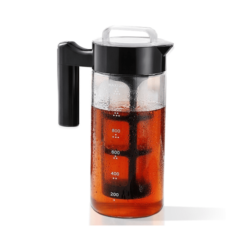 Cold Brew Coffee Maker, Glass Iced Coffee Maker and Tea Infuser with Leak-Proof Pitcher with Mesh Filter 1