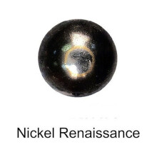 7/16" High Dome ROUND Upholstery Nail Pins with 1/2" Shank Nickel Ren (50-Pack)