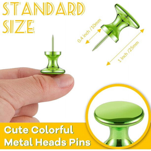 Guuyoo Reusable Reusable Large Push Pins, 100 Piece 1