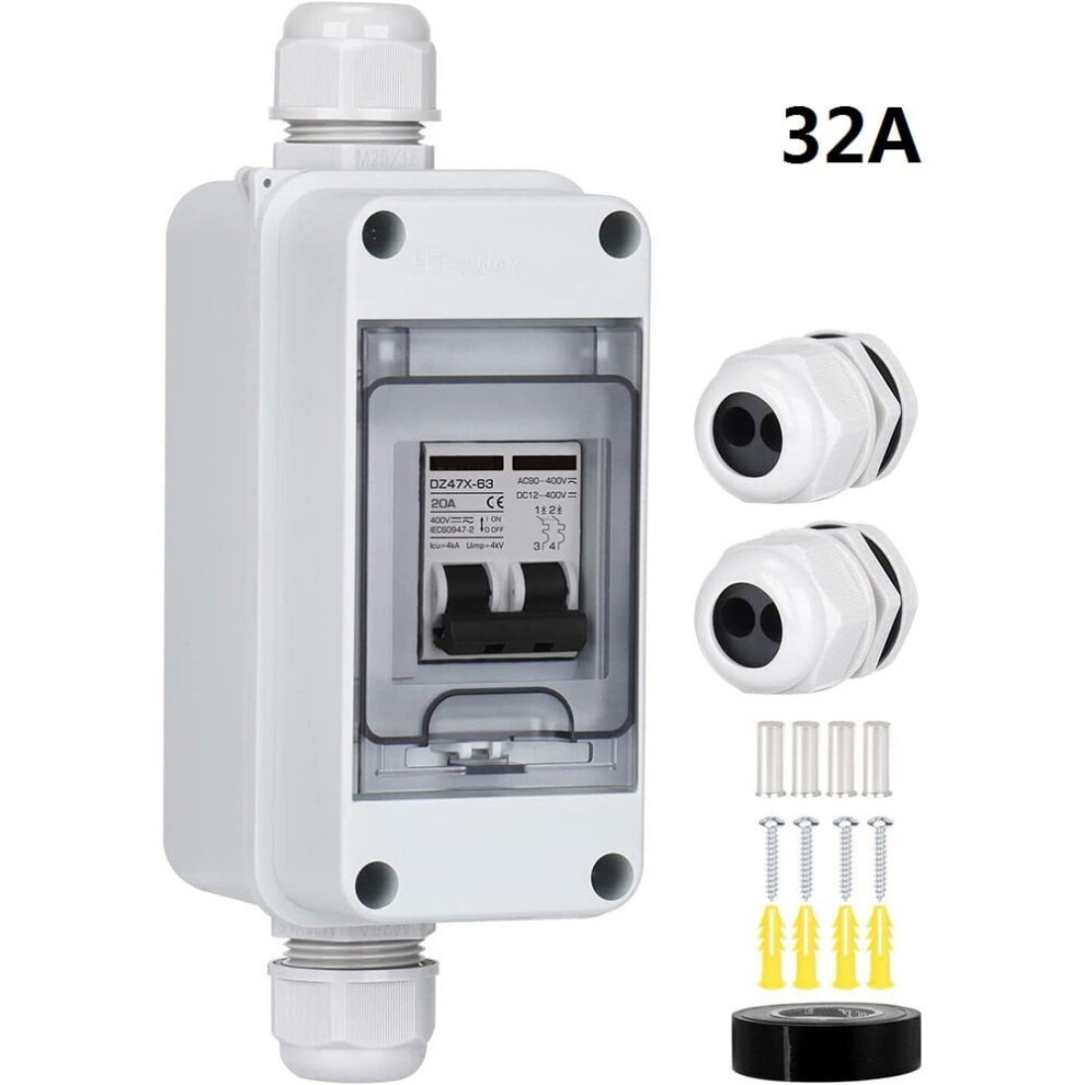 Pv Disconnector Dc/Ac400v 60A Solar Energy Disconnector New Waterproof Box 9110895392126