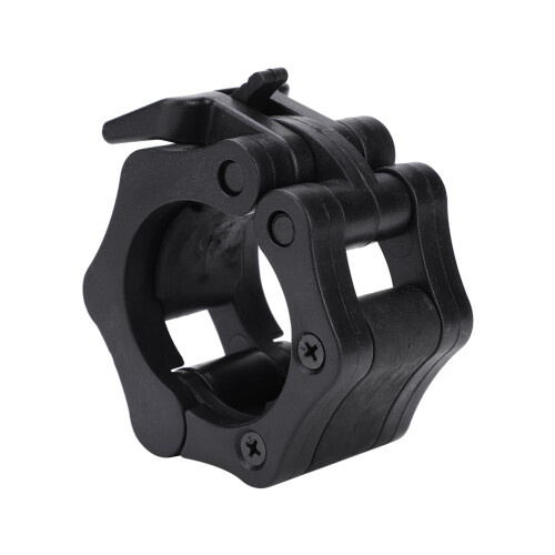 50mm Spinlock Collars for Barbell & Dumbbell - Black, 9.5cm 2
