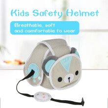 Baby-Sicherheitsmütze Kleinkind Verstellbarer Baumwollhut mit Cartoon-Tier-Design