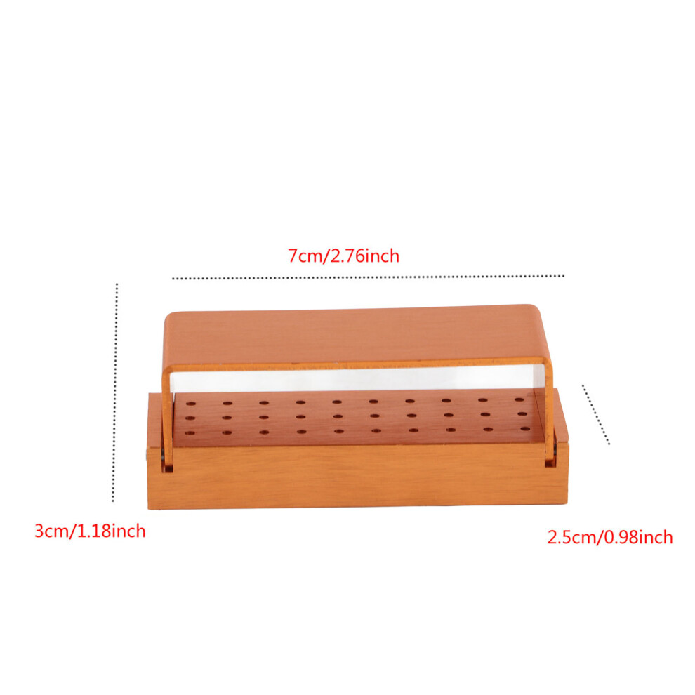 Gold Aluminium Disinfection Box Case Dental Bur Burs Block Holder Autoclavable