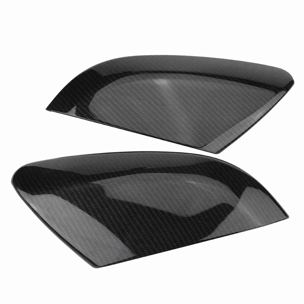 Pair Of Rearview Mirror Cover Caps In Carbon Fiber Style For Civic 2016 To 2019 8461382794093