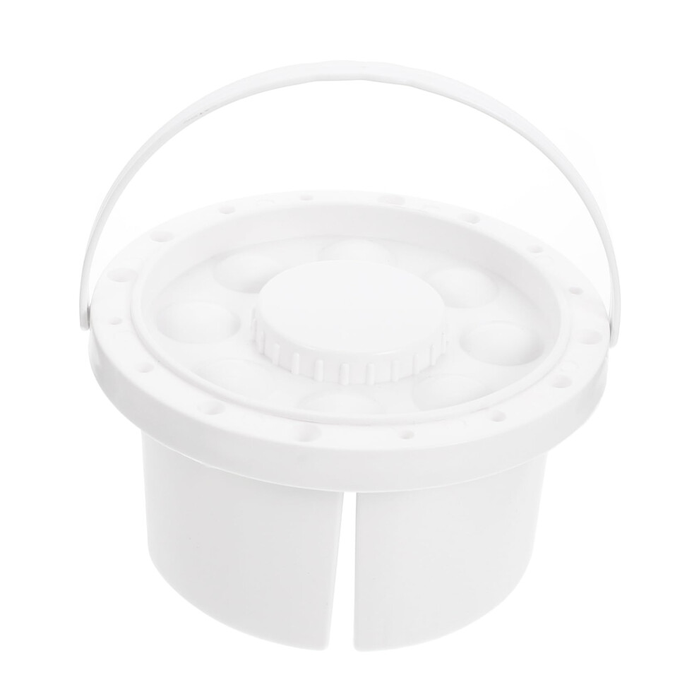 Paint Brush Washer With Dual Compartments, Multipurpose Portable Paint Bucket For Artists 9070919143915