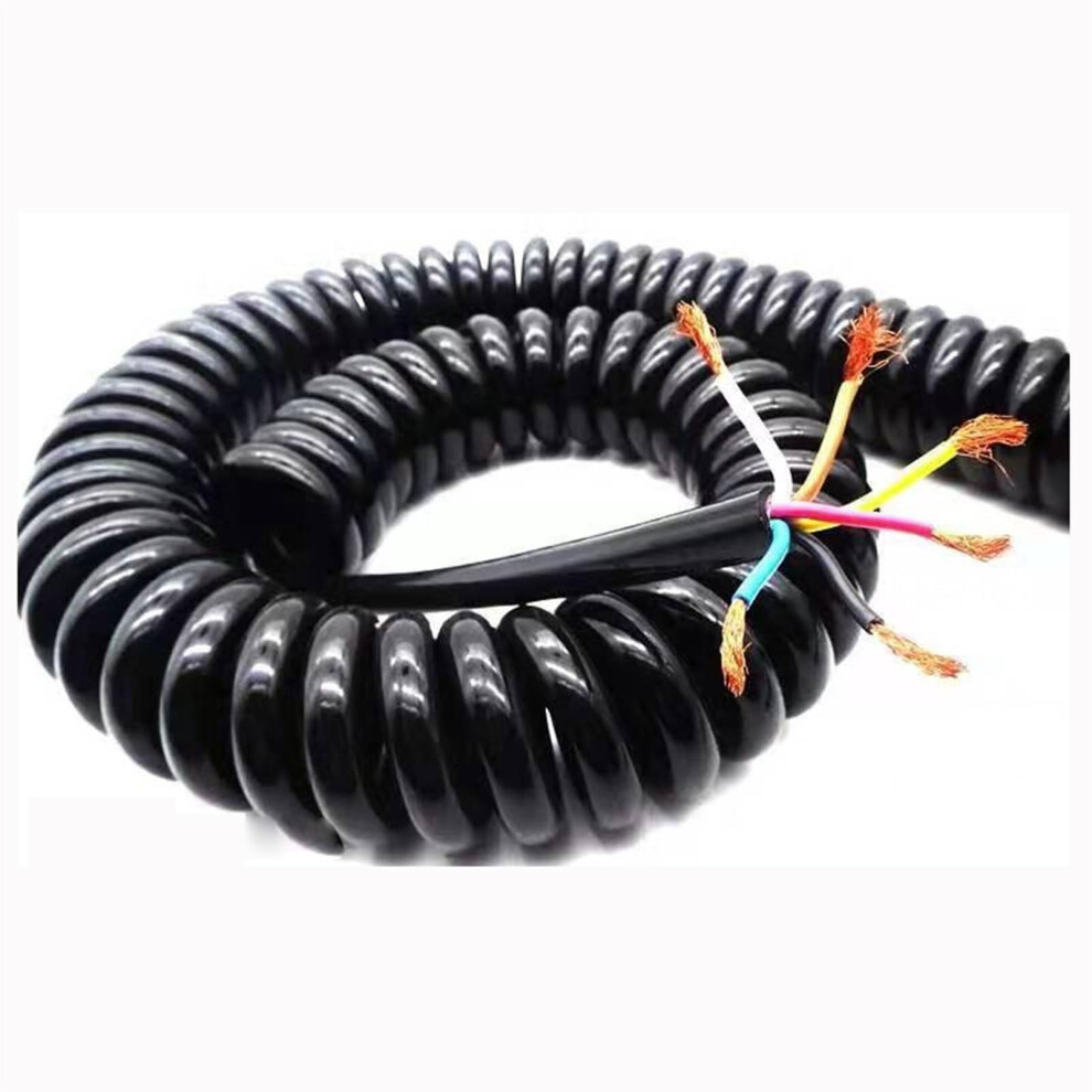 Spiral Cable 5M 24 Awg Flexible 6 Core Expandable Coil For Low Voltage Power And Signal 9070919144394