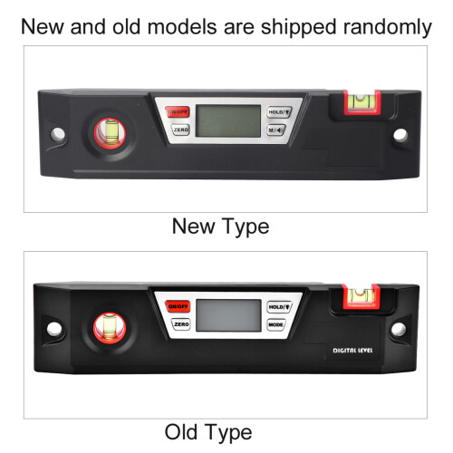 Digitale Winkelmesser Messgerät Inklinometer, 4 x 90, LCD-Display, Schwarz 2