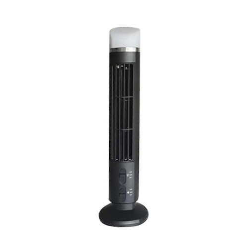 Air Cooler Fan, Streamlined Tower Fan with LED, USB Interface Black