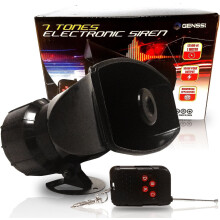 Wireless 7 Tone Electronic Siren Emergency Horn Sound System for Police Cars Fire Trucks with Remote Control