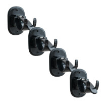 4PCS Non-Punching Hanging Rod Clips Compatible with Horizontal Bars