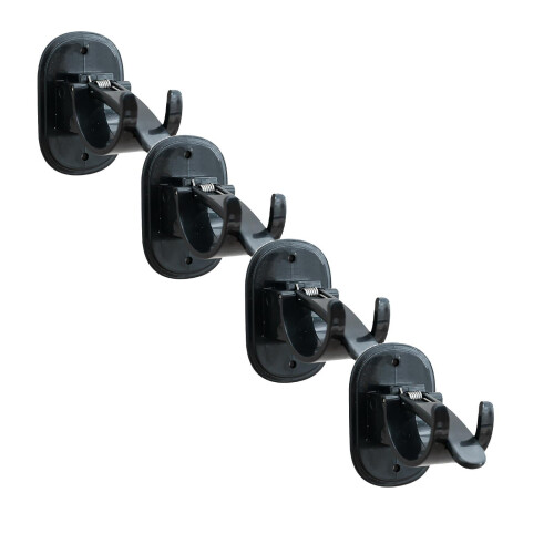 4PCS Non-Punching Hanging Rod Clips Compatible with Horizontal Bars