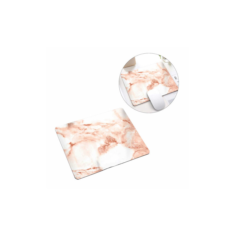 Soft Mouse Pad With Print Pink Marble 21X26cm Pink 9389440712546