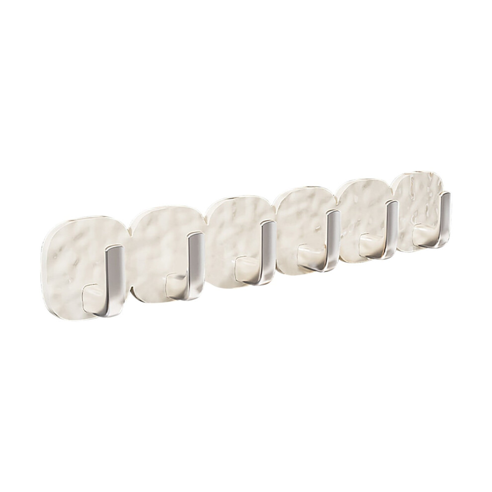 Wjsxc Kitchen Hook Free Punching Hanging Rod Kitchen Rack Spatula Spoon Hanging Rack Bathroom Hook Wall-Mounted Storage White 9389440259737