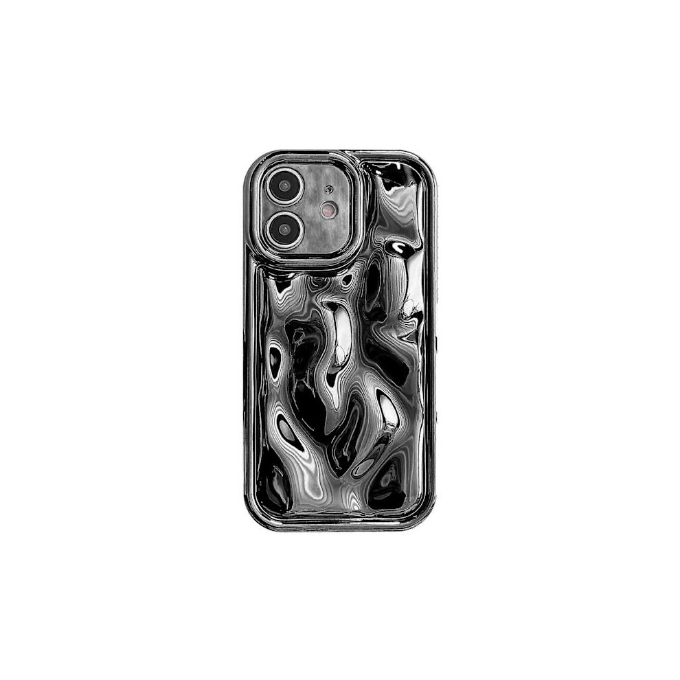 Compatible With Electroplated Meteorite Texture Tpu Phone Case-Wellngs For Compatible With Iphone 11 Black 9389440259607