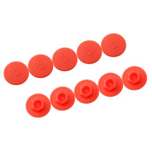 chidgrass 10 Pieces Hexagonal Bolts Screw Covers Plastic Universal and Nuts Kit Mountain Bikes Screws Set Cycling Components M5 Red