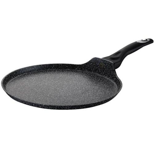 Pancake Pan with Marble Coating - 28 cm Black