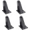 4 adjustable furniture legs in black 1