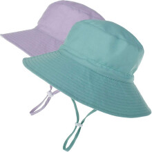 Baby Sun Hat Toddler Summer UPF 50+ Kids Girl Bucket Hat Wide Brim Beach Hats for Baby Boys 0-8 Years 2pack