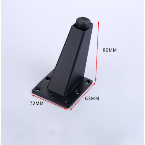 4 adjustable furniture legs in black 1
