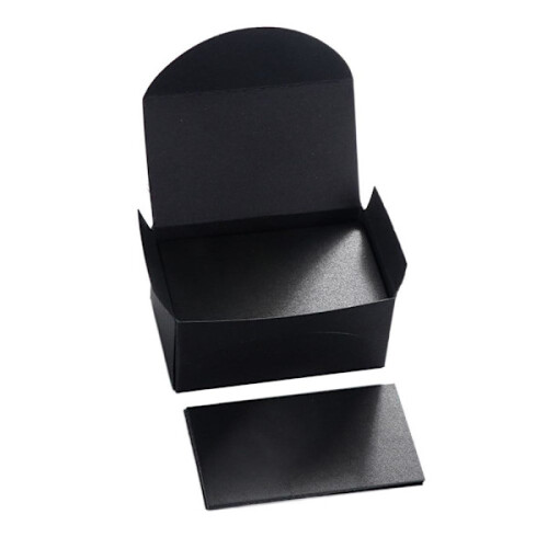 100 pcs/set Kraft paper blank cards BLACK black