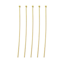 100pc Brass Ball Head Pins Golden Size: 0.7mm thick(21 Gauge) 60mm long Head: 1.8mm