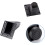 4 adjustable furniture legs in black 4