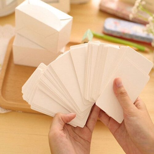 100 pcs/set Kraft paper blank cards BLACK black 2