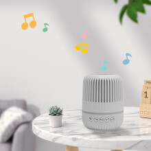 Mini Wireless Bluetooth Speaker, Portable Outdoor Plug-in/U Disk, 7-Color Lights, Compatible with ZKCCNUK, Stocking Stuffer