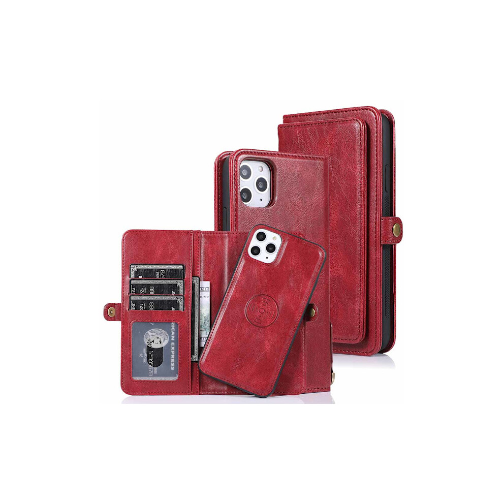 Well-Designed Stylish Wallet Case - Compatible With Iphone 11 Pro Max Red 9389440409033