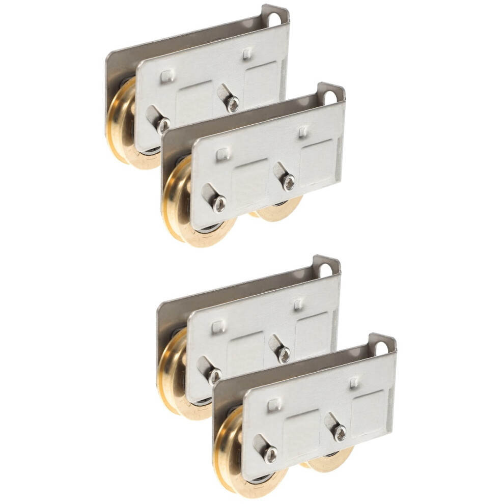 4 Pcs Door Roller Screen Sliding Barn Hardware Patio Wheels Replacement Rollers 9389440409767