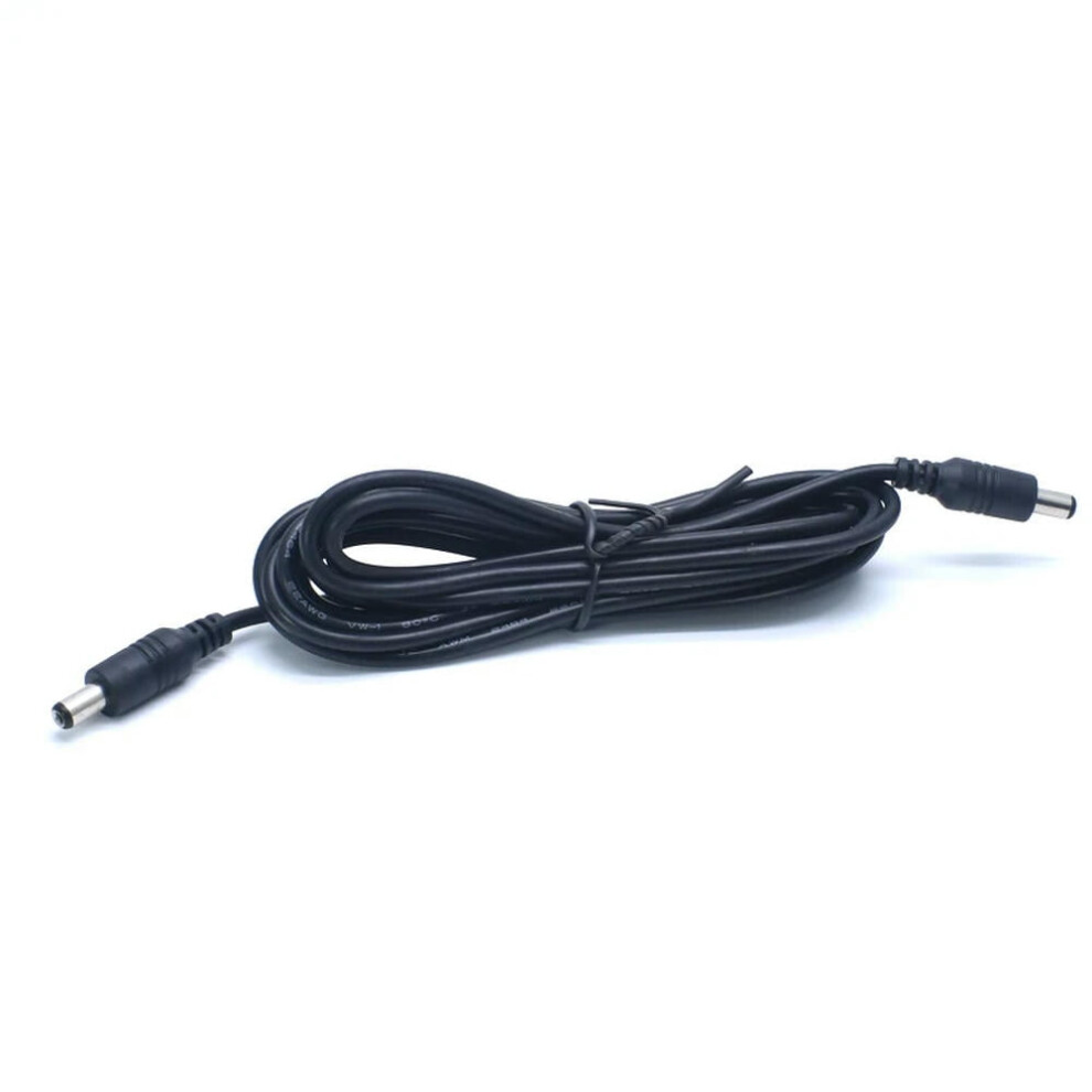 For Dc Extension Cable Wire Long Male To Male Connector 5.5*2.1 5.5*2.1 Male To Male Wire Black 9389440409569