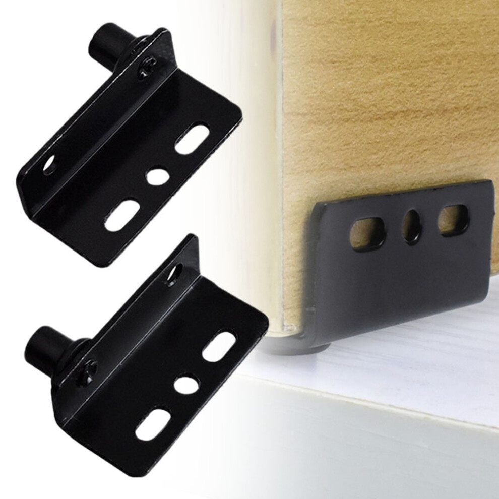 2Pcs Pivot Hinges Black Heavy Duty Concealed Shaft Door Hinges With Bushing 9389440409729