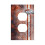 Broncos Switching Lights Single Leather Roman Frame Switch Panel Wall Panel Single Double/Pull Light Switch 1