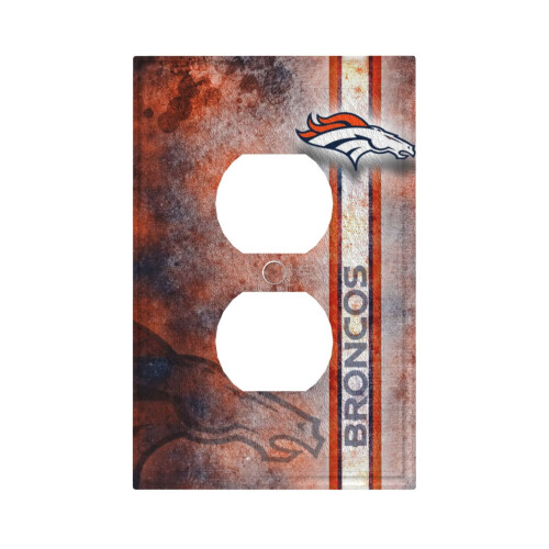 Broncos Switching Lights Single Leather Roman Frame Switch Panel Wall Panel Single Double/Pull Light Switch