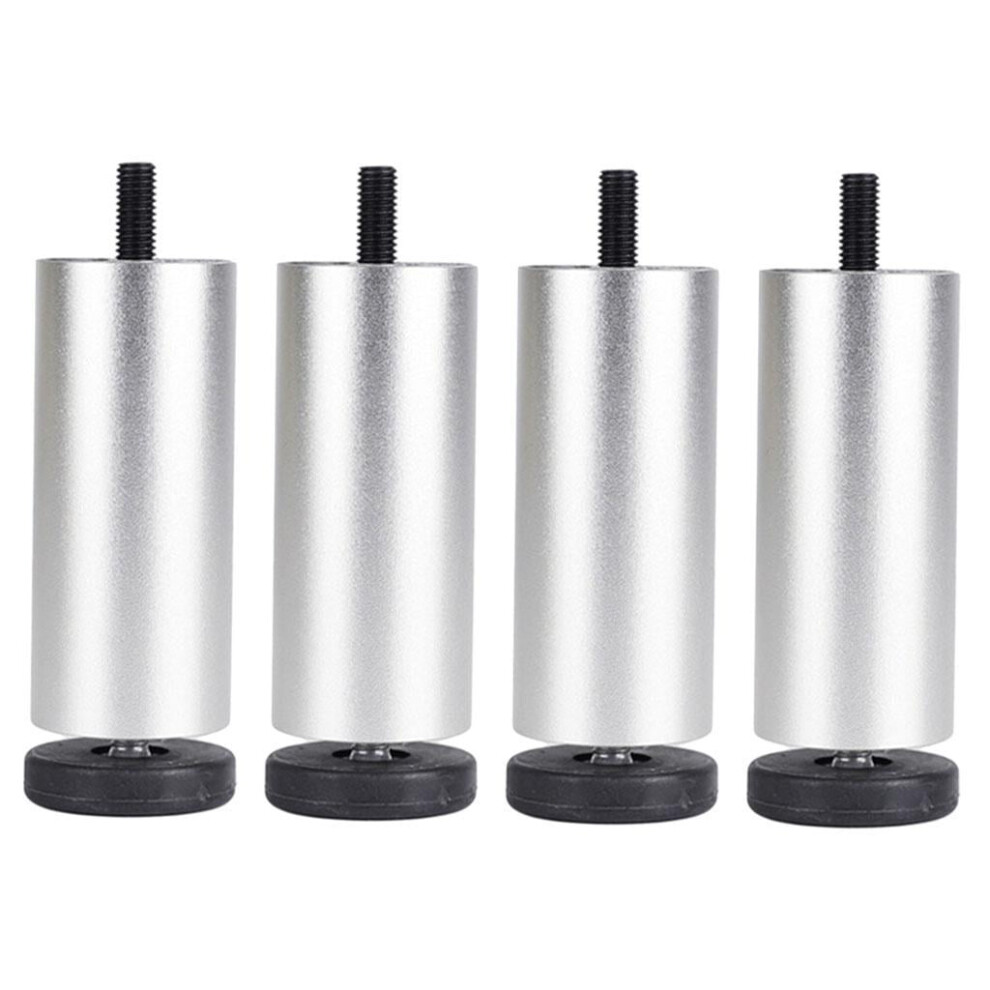 Aluminum Alloy Adjustable Furniture Legs, Sofa Legs Replacement Legs For Armchair, Cabinet, Couch, Dresser(Set Of 4) - Silver 15Cm 9389440808676