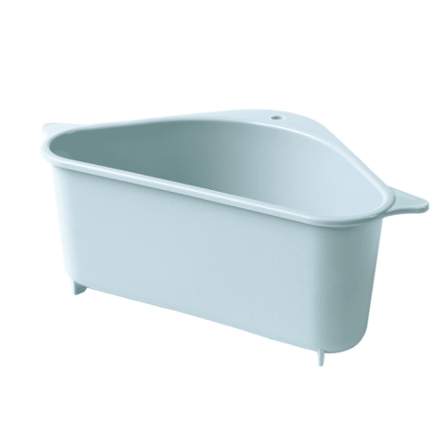 Wsevypo Sink Basket, Triangular Multifunctional Drain Shelf Sink Storage Holder