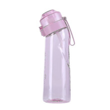Flavored Water Bottle with 7 Flavor Pods, Compatible with Water UP, Frosted Black 650ml Air Starter Set for Camping Sports