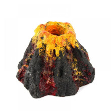 Volcano Shape Ornament For Aquarium Air Bubble Stone Fish Tank Oxygen Pump Air Pump Fish Tank Toys Garden Decor