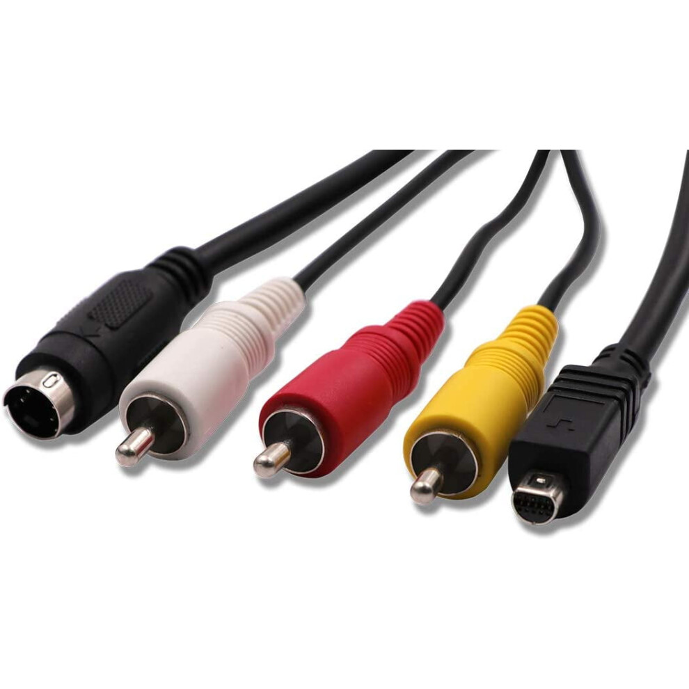 Av A/V Audio Video Tv-Out Cable Vmc-15Fs Video Cable Cord For Compatible With Sony Handycam Camcorder Dcr-D/H/I/S Hdr-C/H/S/T/U/X 9389440809918