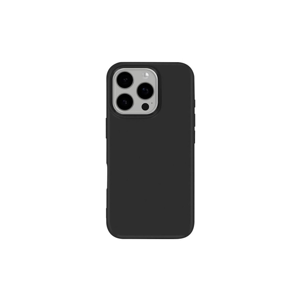 Coque For Compatible With Iphone 16 Pro Silicone Soft Thin Coating Mayaxess Black 9389440861602