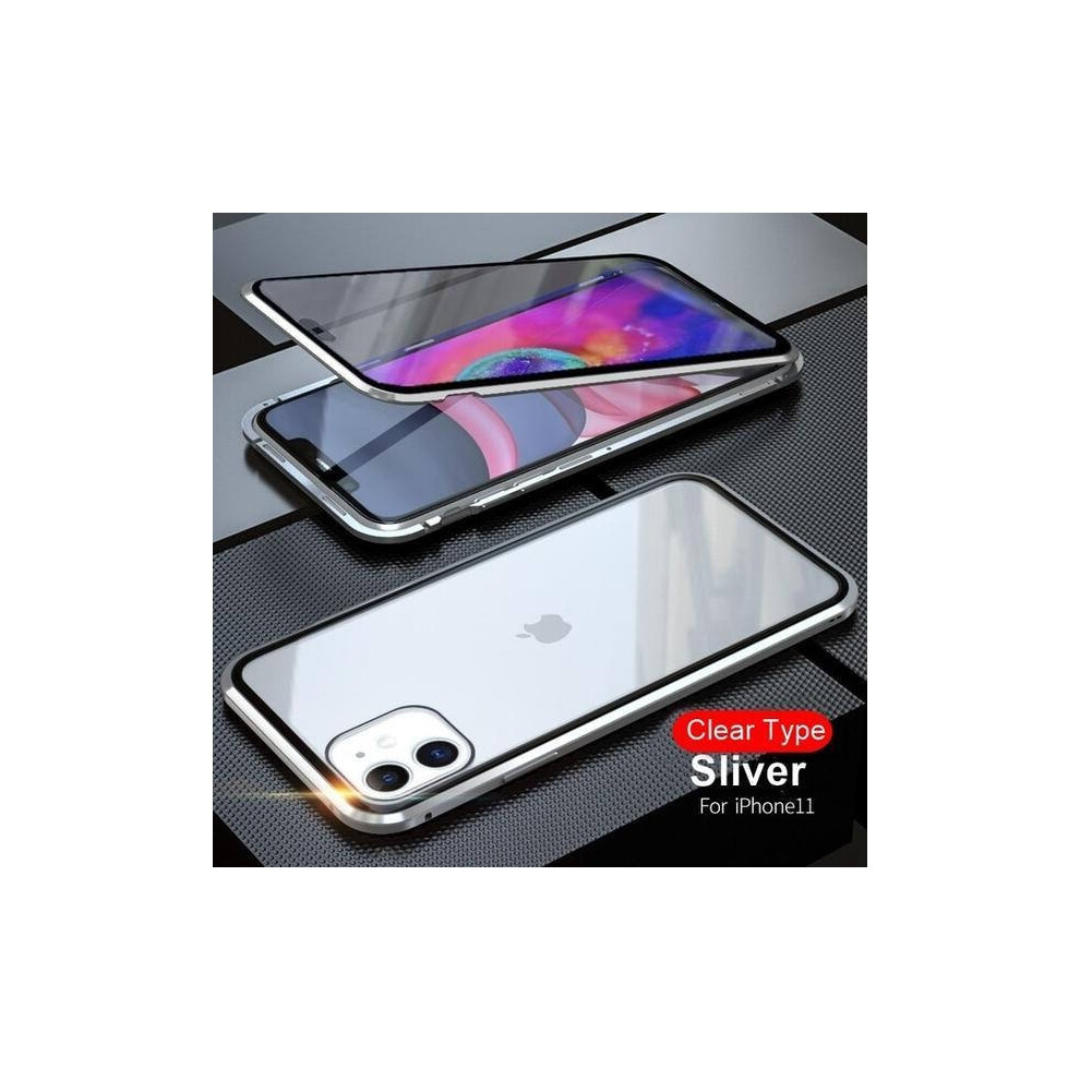 Double Magnet Case For Compatible With Iphone 11 Pro Max | "Silver" "Silver" Silver 9389440861800