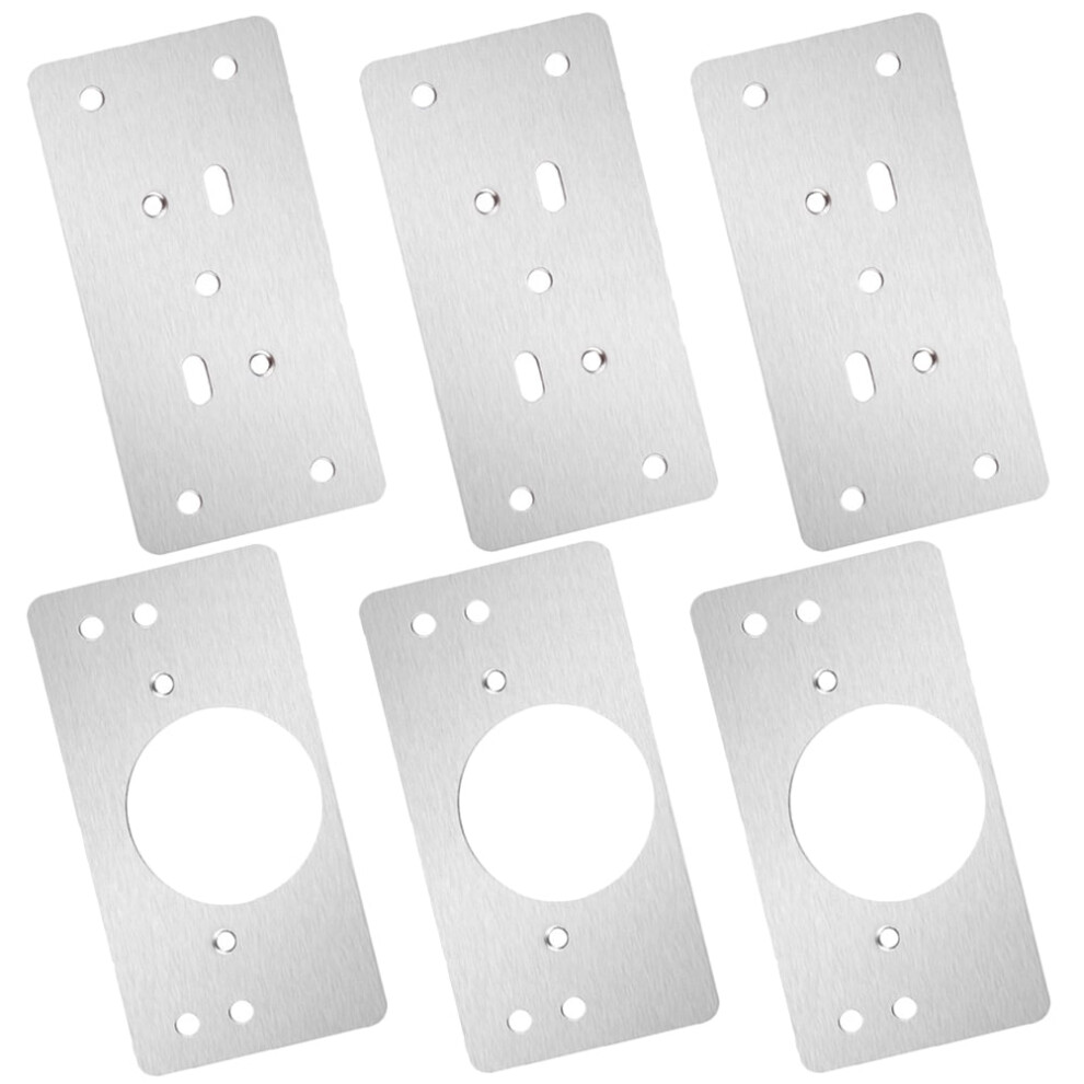 3 Sets Cabinet Door Repair Sheet Cabinet Hinges Shelves Hinge Repair Plate Hinge Repair Bracket 9389440861909