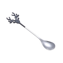 Christmas Stainless Steel Spoon Coffee Spoon,Merry Christmas Ornaments Soup Teaspoons, Christmas Spoons