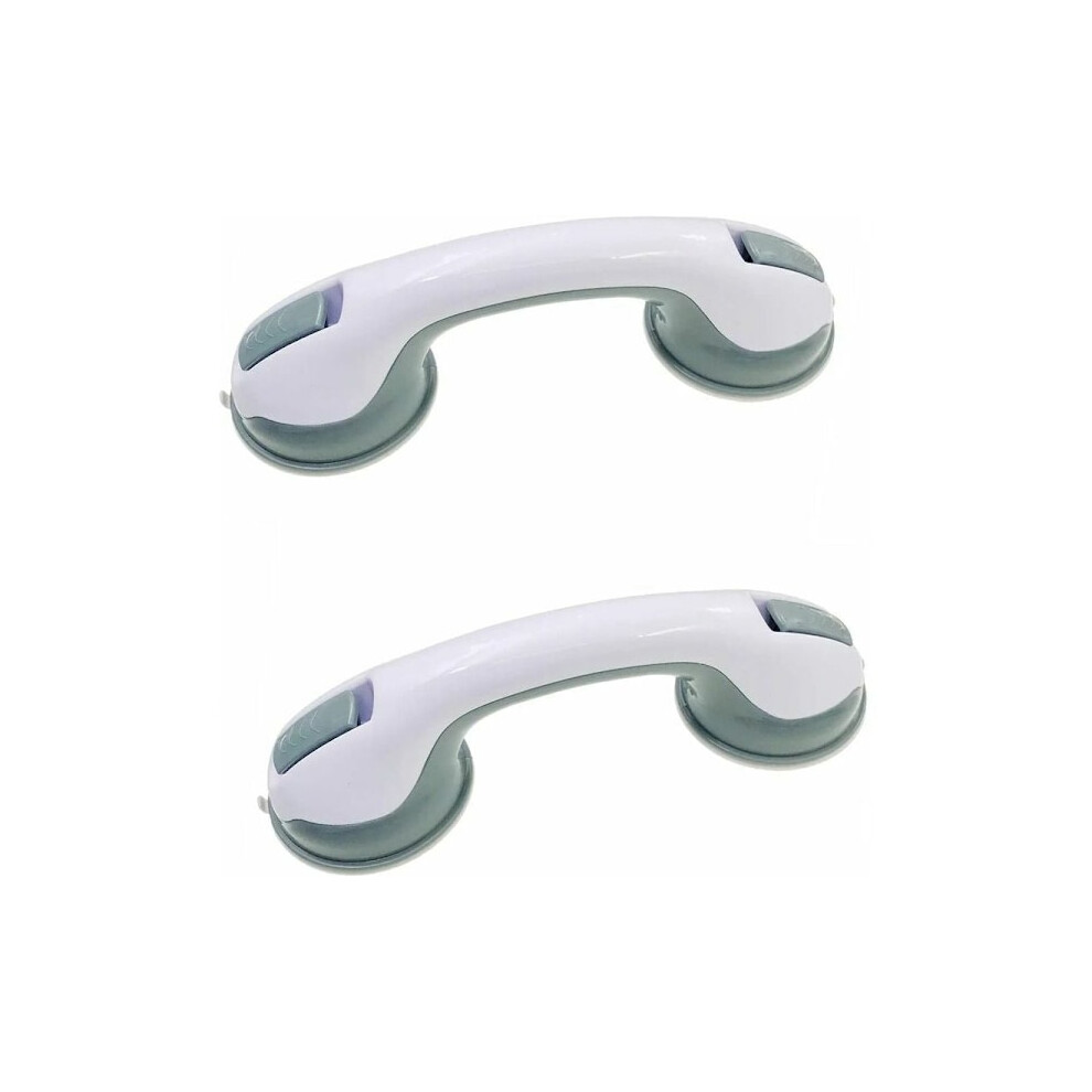 2-pack bathroom grab bars with suction cup Strong suction cup Safety grab bars for elderly disabled Shower grab bars with suction cup