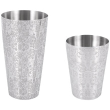 Cocktail Shaker Boston Shaker 304 Stainless Steel Barra De Ferramentas Engraving Boston Cocktail Shaker Tin Set