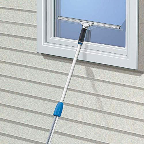 Professional Steel Window and Glass Squeegee with Replacement Rubber, 12" 1