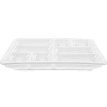 Ceramic Palette Watercolor Painting Pigment Tray Dish White Ceramics Child