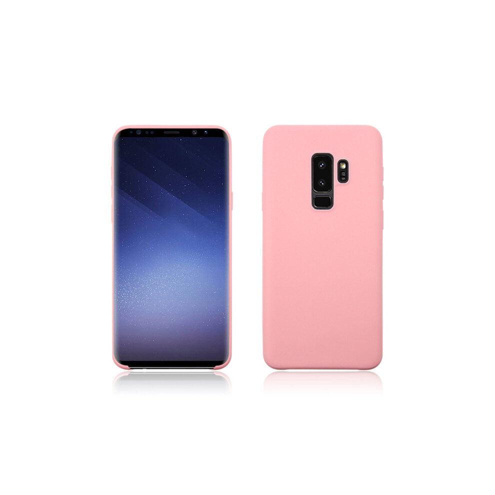 Compatible With Samsung Galaxy S9 - Silicone Cover In Matt Design Pink 9389440586642