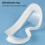 Swimming goggles with large frames for children with earplugs white 7