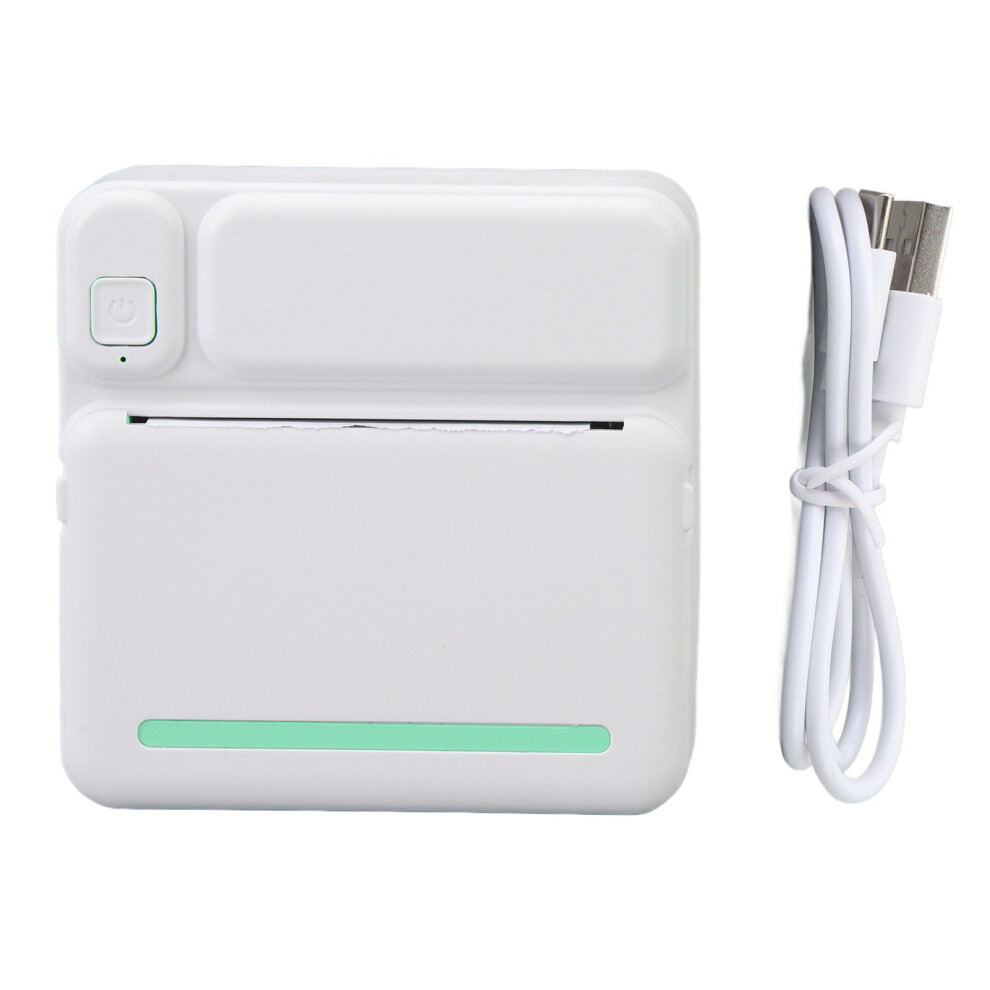Mini Thermal Printer Inkless, Bluetooth App Controlled, Portable For Kids Diy Notes Photos Receipts, Compact Design Green 9389440585386